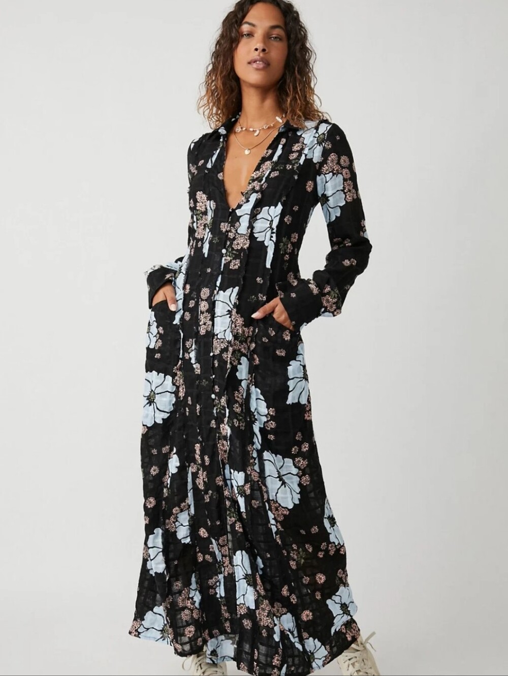 Free People☆ Back At It Maxi Dress